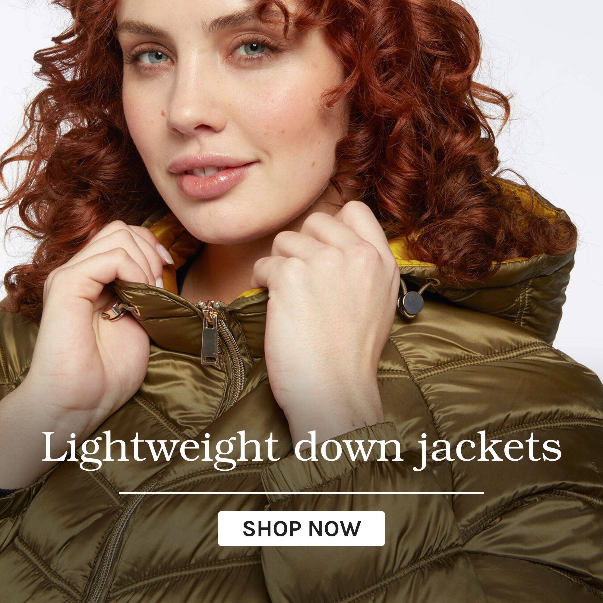 Lightweight down jackets